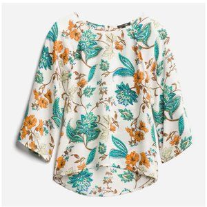 Crew Neck Hi Lo Blouse